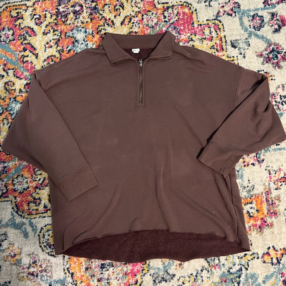 Aerie oversized quarter zip